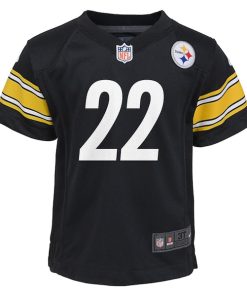 Alternative view of Najee Harris Pittsburgh Steelers Nike Toddler Game Jersey - Black