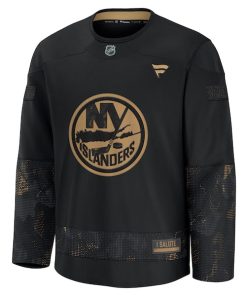 Alternative view of New York Islanders  2024 Military Appreciation Practice Jersey - Black