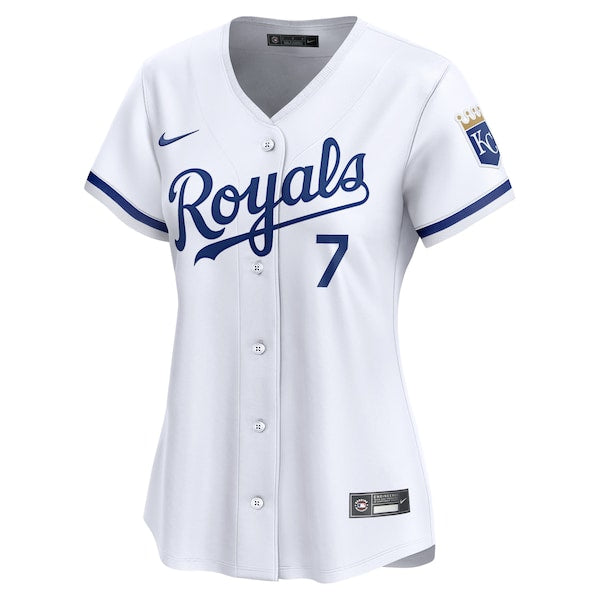 Bobby Witt Jr. Kansas City Royals Nike Women's Home Limited Player Jersey - White - Image 2