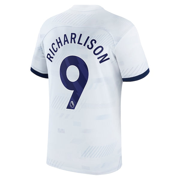 Richarlison Tottenham Hotspur Nike Home 2023/24 Replica Player Jersey - White/Tan - Image 4