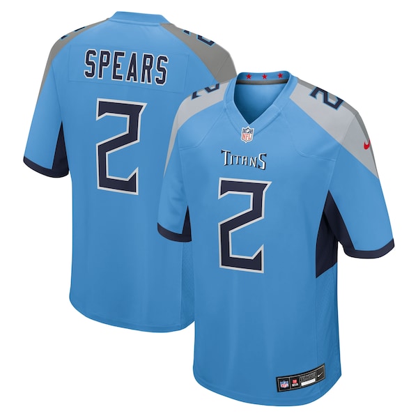 Tyjae Spears Tennessee Titans Nike Team Game Jersey - Light Blue/Navy