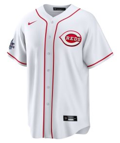 Alternative view of Cincinnati Reds Nike 2025 MLB All-Star Game Home Replica Jersey - White