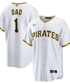 Pittsburgh Pirates Nike #1 Dad Home Replica Jersey - White