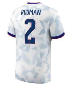 Alternative view of Trinity Rodman USMNT Nike 2025 Home Replica Player Jersey - White