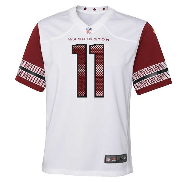 Carson Wentz Washington Commanders Nike Youth Game Jersey - White/Black/Burgundy - Image 3