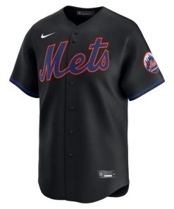 Alternative view of New York Mets Nike  Alternate Limited Jersey?¨C Black