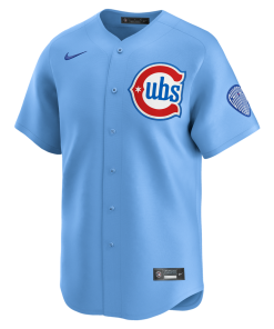 Alternative view of Men's Chicago Cubs Nike Baby Blue 2nd Alternate Limited Jersey - Blue