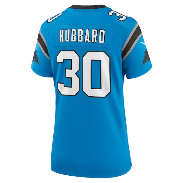 Chuba Hubbard Carolina Panthers Nike Women's Alternate Game Jersey - Blue/Black - Image 4