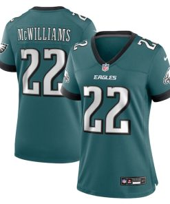 Mac McWilliams Philadelphia Eagles Nike Women's Team Game Jersey - Midnight Green