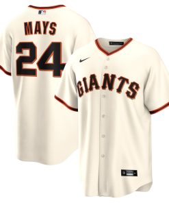Willie Mays San Francisco Giants Cool Base Limited Jersey - Cream