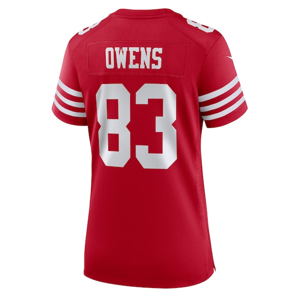 Terique Owens San Francisco 49ers Nike Women's Team Game Jersey - Scarlet - Image 4