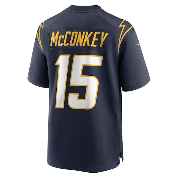 Ladd McConkey Los Angeles Chargers Nike Alternate Game Jersey - Navy/Royal/White - Image 4