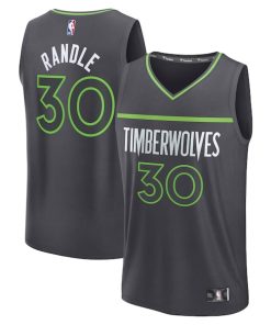 Julius Randle Minnesota Timberwolves  Fast Break Replica Player Jersey - Statement Edition - Charcoal