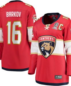 Aleksander Barkov Florida Panthers  Women's Home 2024 Stanley Cup Champions Breakaway Player Jersey?¨C Red