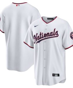 Washington Nationals Nike Home Blank Replica Jersey - White