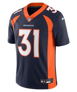 Alternative view of Justin Simmons Denver Broncos Nike  Vapor Untouchable Limited Jersey - Navy