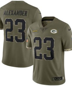 Jaire Alexander Green Bay Packers Nike 2022 Salute To Service Limited Jersey - Olive