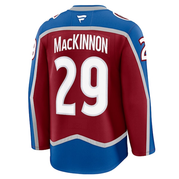 Nathan MacKinnon Colorado Avalanche Home Premium Jersey - Burgundy/White/Navy - Image 5