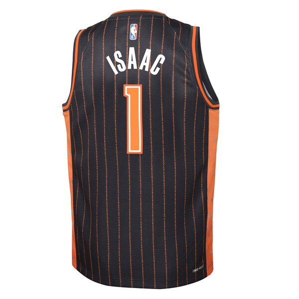 Jonathan Isaac Orlando Magic Nike Youth Swingman Jersey - City Edition - Anthracite - Image 3