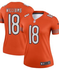 Caleb Williams Chicago Bears Nike Women's Alternate Legend Player Performance Top -  Orange/Navy