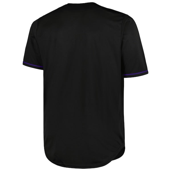 Los Angeles Lakers Profile Big & Tall Pop Jersey - Black - Image 2