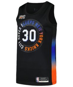 Alternative view of Julius Randle New York Knicks Nike Swingman Player Jersey - City Edition - Black