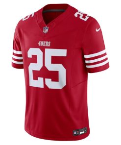 Alternative view of Elijah Mitchell San Francisco 49ers Nike Vapor F.U.S.E. Limited Jersey - Scarlet