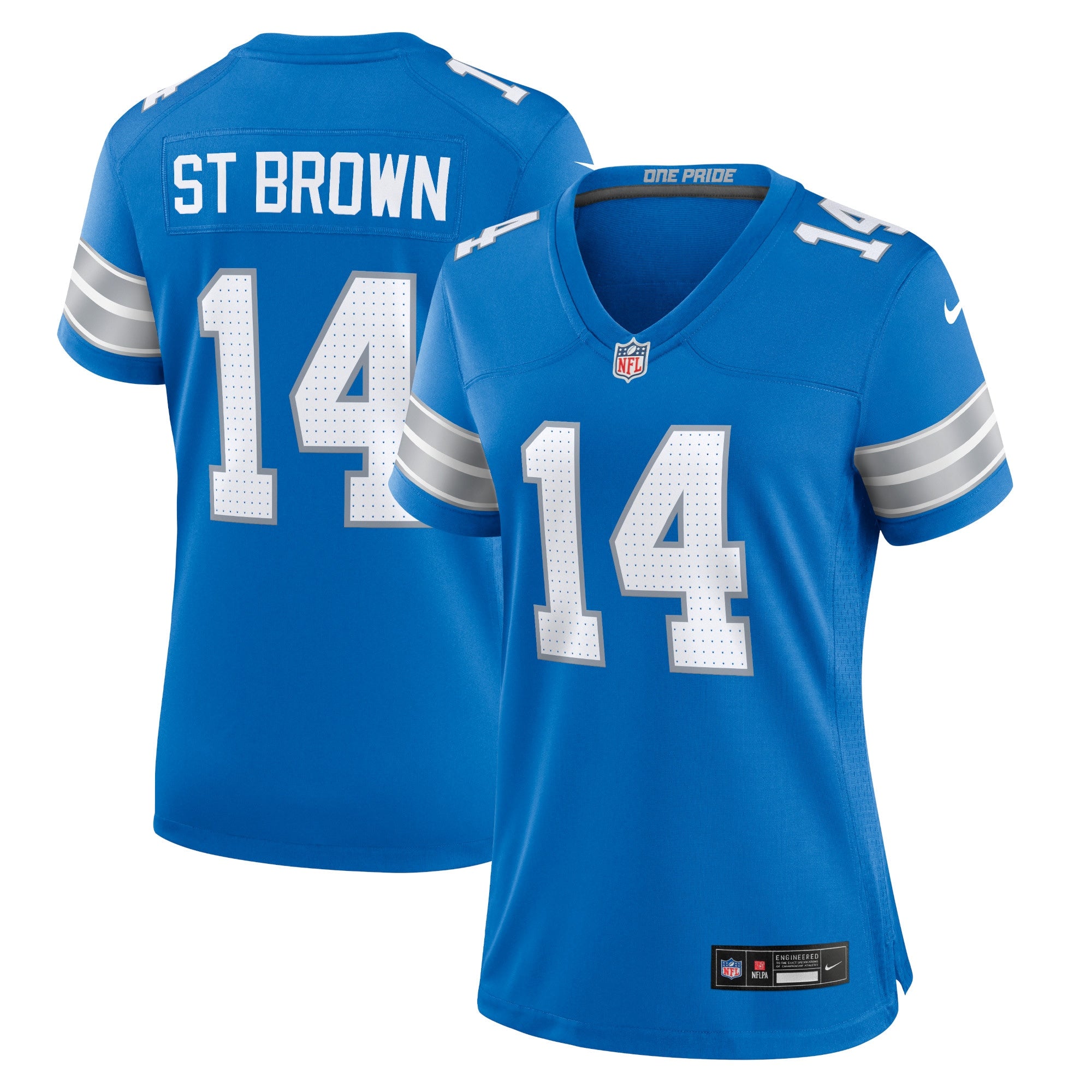 Amon-Ra St. Brown Detroit Lions Nike Women's 2nd Alternate Game Jersey - Black/Blue/White - Image 7
