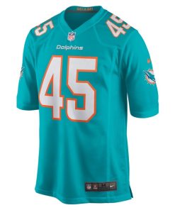 Alternative view of Duke Riley Miami Dolphins Nike Game Jersey - Aqua
