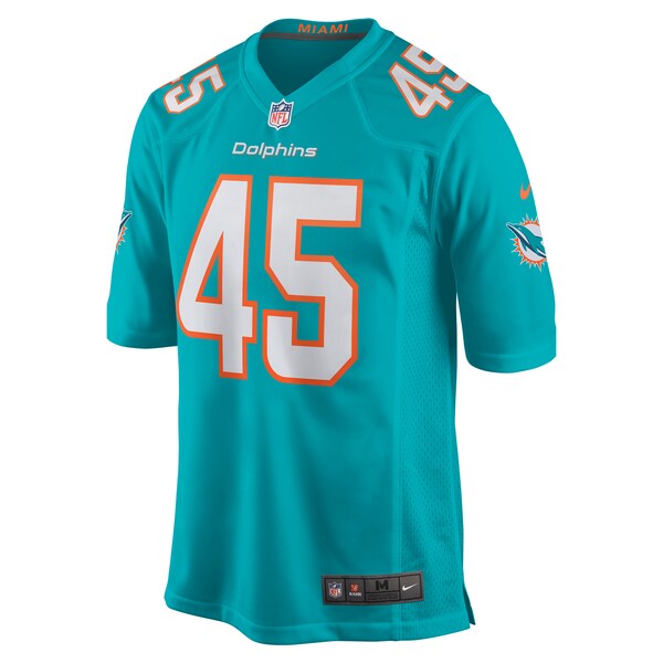 Duke Riley Miami Dolphins Nike Game Jersey - Aqua - Image 2