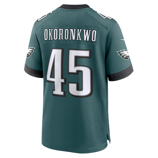 Ogbonnia Okoronkwo Philadelphia Eagles Nike Team Game Jersey - Midnight Green - Image 3