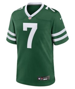 Alternative view of Justin Fields New York Jets Nike Game Player Jersey - Legacy Green