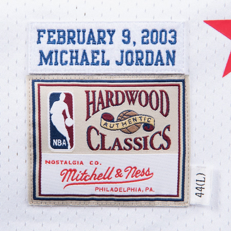 Men's Michael Jordan White 2003 NBA All-Star Game Authentic Jersey - White - Image 4