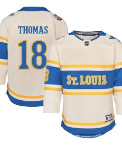 Robert Thomas St. Louis Blues Youth 2025 NHL Winter Classic Premier Player Jersey - Cream