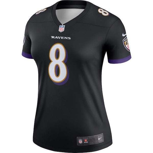 Lamar Jackson Baltimore Ravens Nike Women's Legend Team Jersey - Black - Image 2