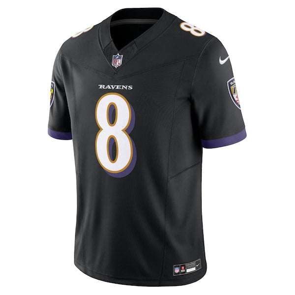 Lamar Jackson Baltimore Ravens Nike Vapor F.U.S.E. Limited Jersey - Black/White - Image 3