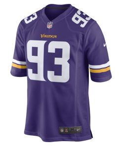 Alternative view of Jonathan Bullard Minnesota Vikings Nike Game Player Jersey - Purple