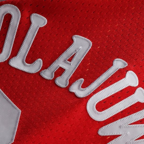 Hakeem Olajuwon Houston Rockets 1993/94 Hardwood Classics Swingman Jersey - Red - Image 6