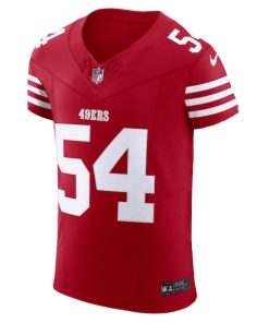 Alternative view of Fred Warner San Francisco 49ers Nike  Vapor F.U.S.E. Elite Jersey - Scarlet