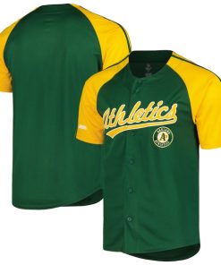 Oakland Athletics Stitches Team Raglan Jersey - Green