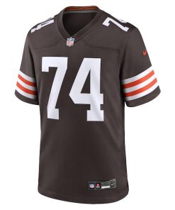 Alternative view of Hakeem Adeniji Cleveland Browns Nike  Game Jersey -  Brown