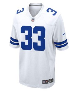 Alternative view of Javonte Williams Dallas Cowboys Nike Game Jersey - White