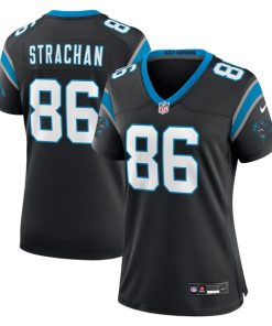 Mike Strachan Carolina Panthers Nike Women's  Game Jersey -  Black