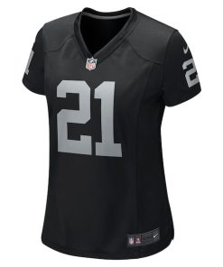 Alternative view of Cliff Branch Las Vegas Raiders Nike Women's Retired Player Game Jersey - Black