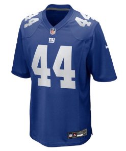 Alternative view of Cam Skattebo New York Giants Nike Team Game Player Jersey - Royal