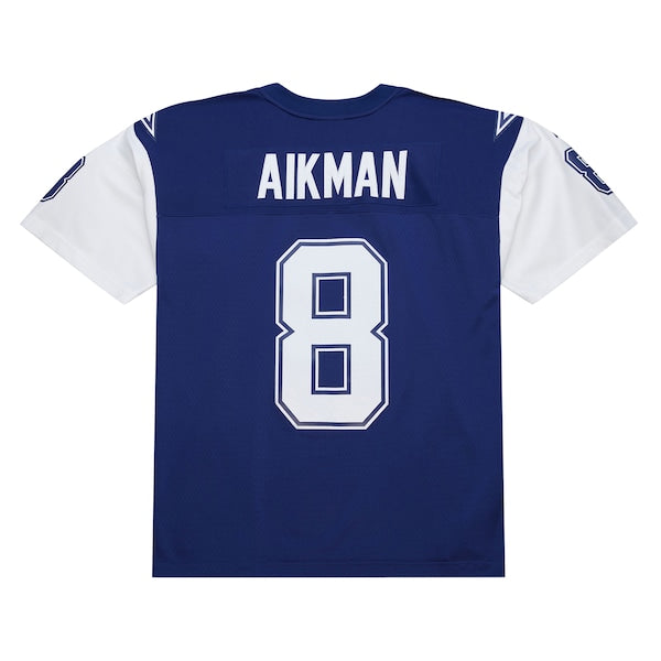 Troy Aikman Dallas Cowboys 1995 Legacy Replica Jersey - Navy - Image 3