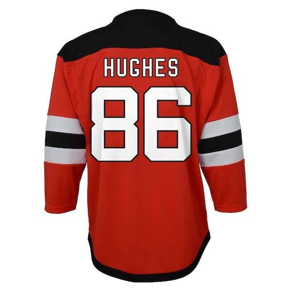 Jack Hughes New Jersey Devils Toddler Home Replica Player Jersey - Red - Image 3