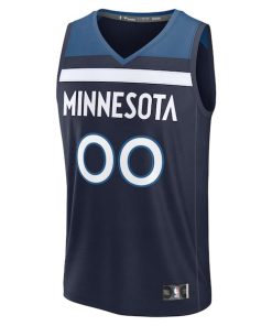 Alternative view of Minnesota Timberwolves  Fastbreak Custom Jersey - Icon Edition - Navy