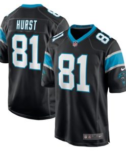 Hayden Hurst Carolina Panthers Nike Game Player Jersey - Black