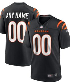 Cincinnati Bengals Nike Game Custom Jersey - Black